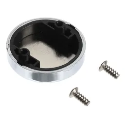 Charnière à clipser 95° pour verre avec embase et cache / Chrome brillant
