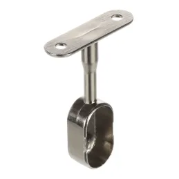 Embout fermé ovale pour barre de penderie / Chrome