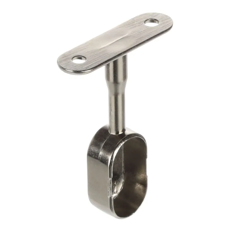 Embout fermé ovale pour barre de penderie / Chrome