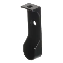 Embout ovale pour tringle de penderie – montage supérieur / Noir mat