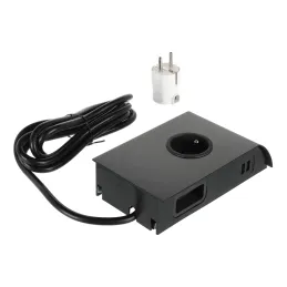 Prise encastrable BORN FRENCH 2 x 230 V + 2 x USB / Noir mat