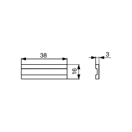 Patin de tir en PVC mini – Marron / 10 pièces