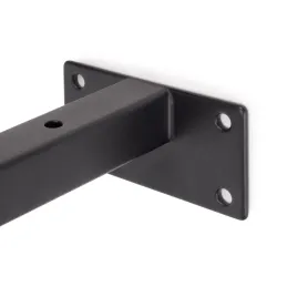 Ensemble de supports d’étagère STELIA / Noir mat – 2 pièces
