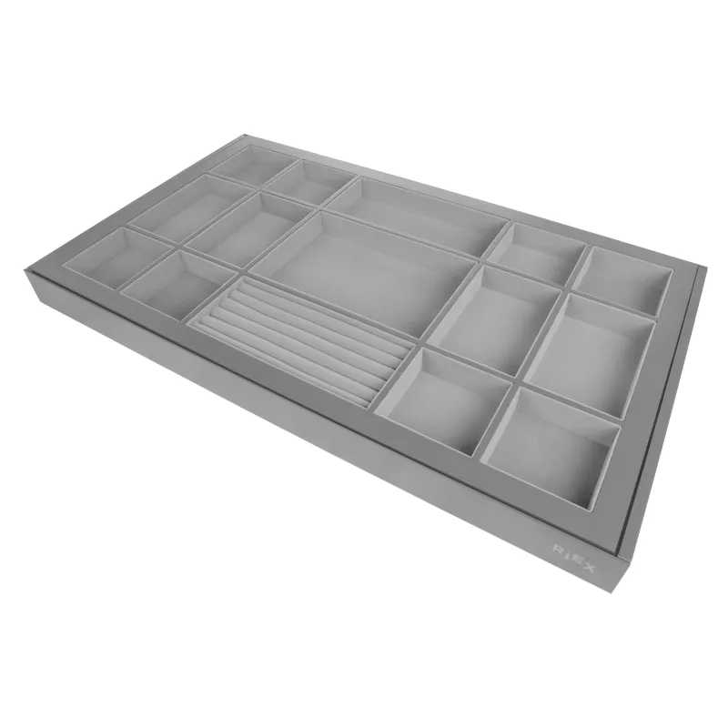 Panier à bijoux coulissant avec amortissement MAGICO / Gris foncé