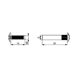 Set de vis d’assemblage M6x30 / 50 pièces