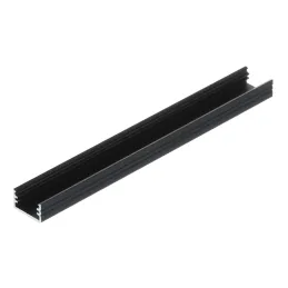 Profilé en aluminium ORPHA pour éclairage LED sans cache / Noir mat