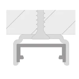 Fixation de profilé pour éclairage LED ORPHA – paire / Noir mat