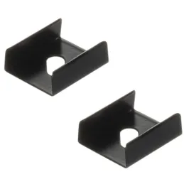 Fixation de profilé pour éclairage LED ORPHA – paire / Noir mat