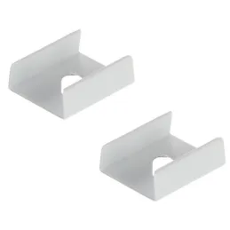 Fixation de profilé pour éclairage LED ORPHA – paire / Blanc mat