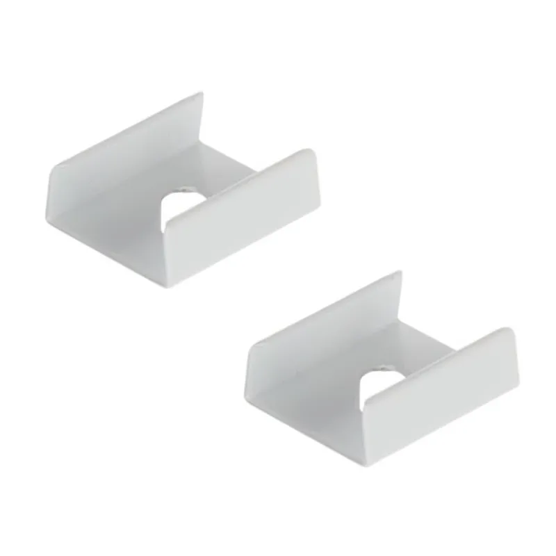 Fixation de profilé pour éclairage LED ORPHA – paire / Blanc mat