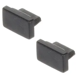 Jeu d’embouts pour profilé d’éclairage LED ORPHA – paire / noir mat