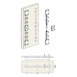 Système de redressement anti-déformation pour porte FIXER / Noir