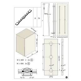 Système de redressement anti-déformation des portes FIXER / Blanc