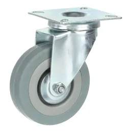 Roulette de meuble ALLAN sans frein 75 mm / Gris