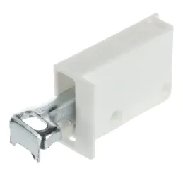 Quincaillerie pour suspendre un meuble sur un rail – Blanc / paire