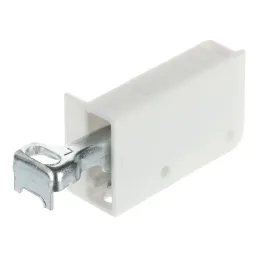 Quincaillerie pour suspendre un meuble sur un rail – Blanc / paire