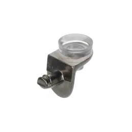 Support d’étagère en verre avec cheville et joint, 5 mm / 10 pièces