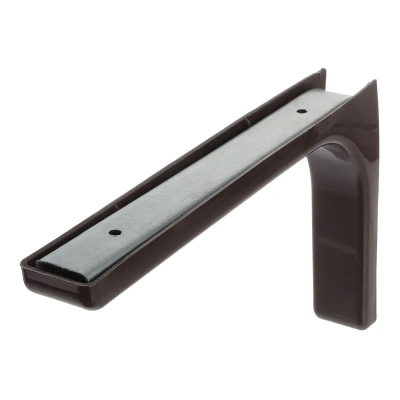 Console métallique avec embout 237 x 143 / Marron foncé