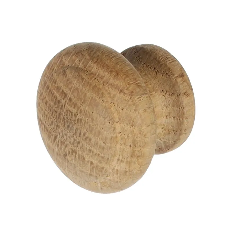 Bouton de meuble en bois VILLA / chêne non verni