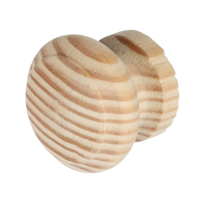 Bouton de meuble en bois VILLA / Pin non verni