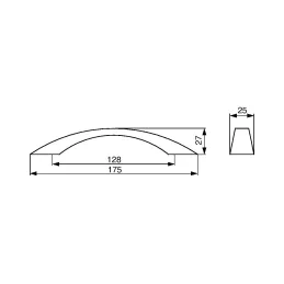 Poignée en bois GALEOS / Chêne verni