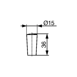 Bouton OTAN / hêtre non verni