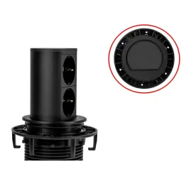 Prise électrique escamotable Elevator 2x230V SCHUKO / Noir mat