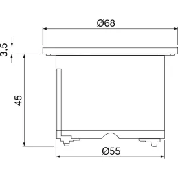 Prise encastrable BACHMANN PIX 1x230V SCHUKO