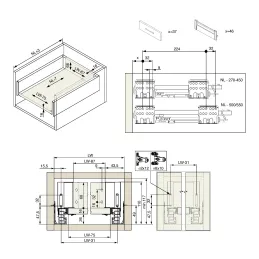 Boîtier de cuisine - INTERBOX Premium 16 - 84 mm / Anthracite