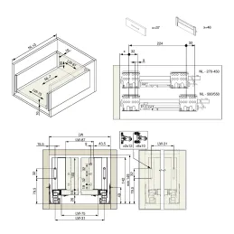 Boîte de cuisine - INTERBOX Premium 16 - 116 mm / Blanc