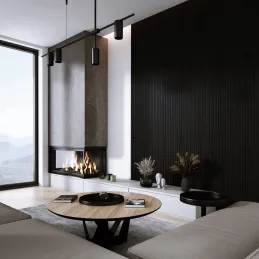 Profilé décoratif à lamelles ONDA / Noir