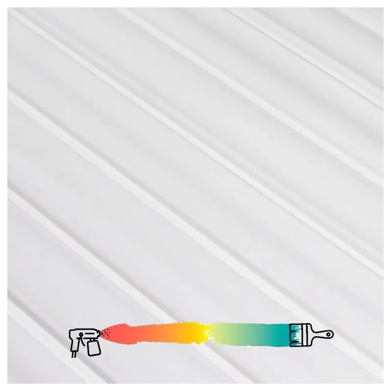 Profil de finition pour lames décoratives INFINITY VERSAL / Blanc