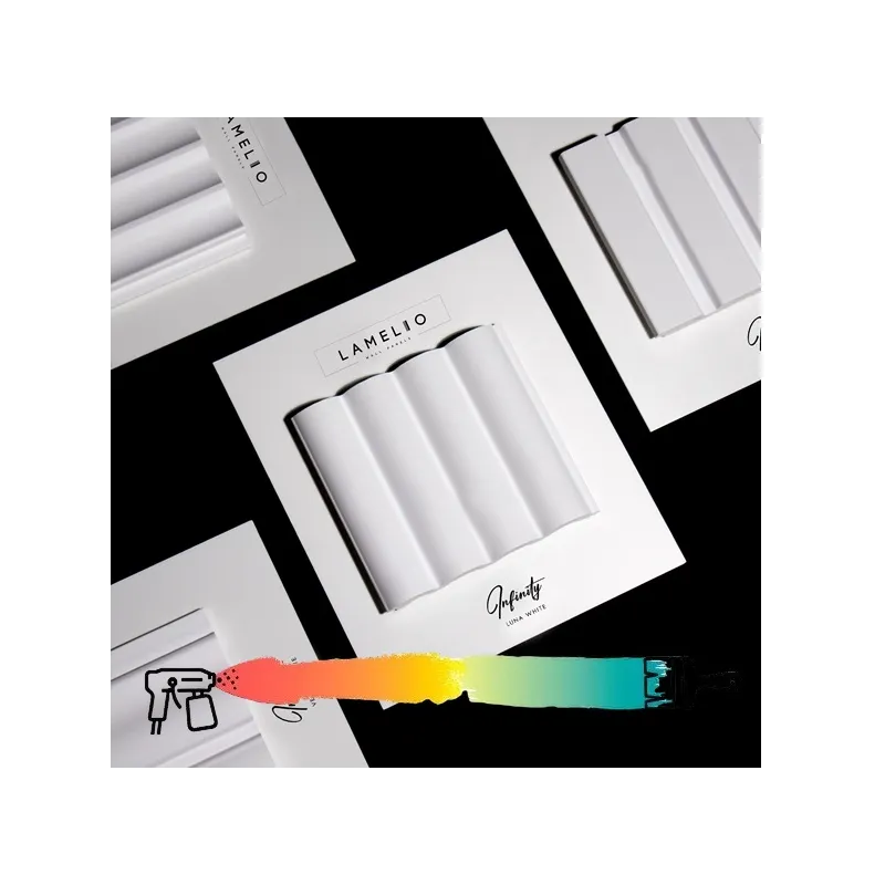 Profil décoratif à lames INFINITY LUNA / Blanc
