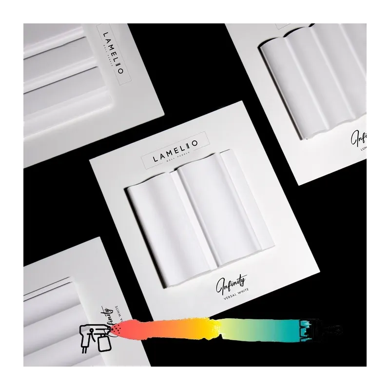 Profilé décoratif à lamelles INFINITY VERSAL / Blanc