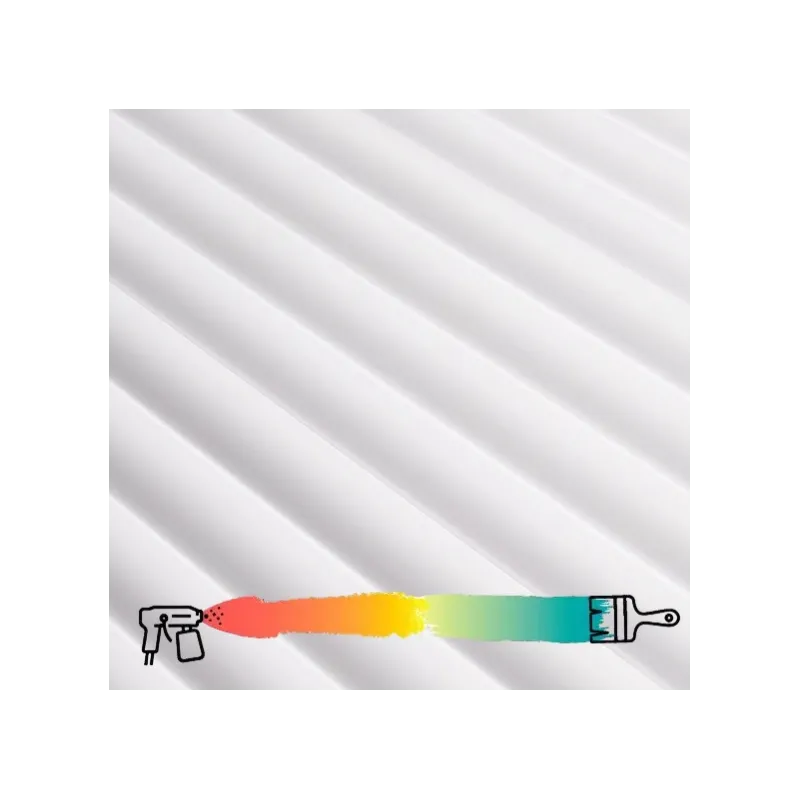 Profil de finition pour lames décoratives INFINITY LUNA / Blanc