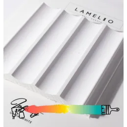 Profil de finition pour lames décoratives INFINITY ONDO / Blanc