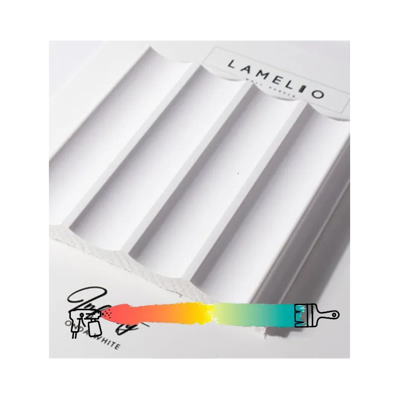 Profil de finition pour lames décoratives INFINITY ONDO / Blanc