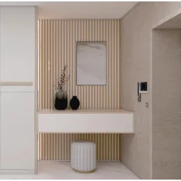 Profilé de finition pour lames décoratives MARTEL / Chêne naturel - blanc