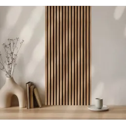 Panneau acoustique à lattes COLETTE / Chêne miel