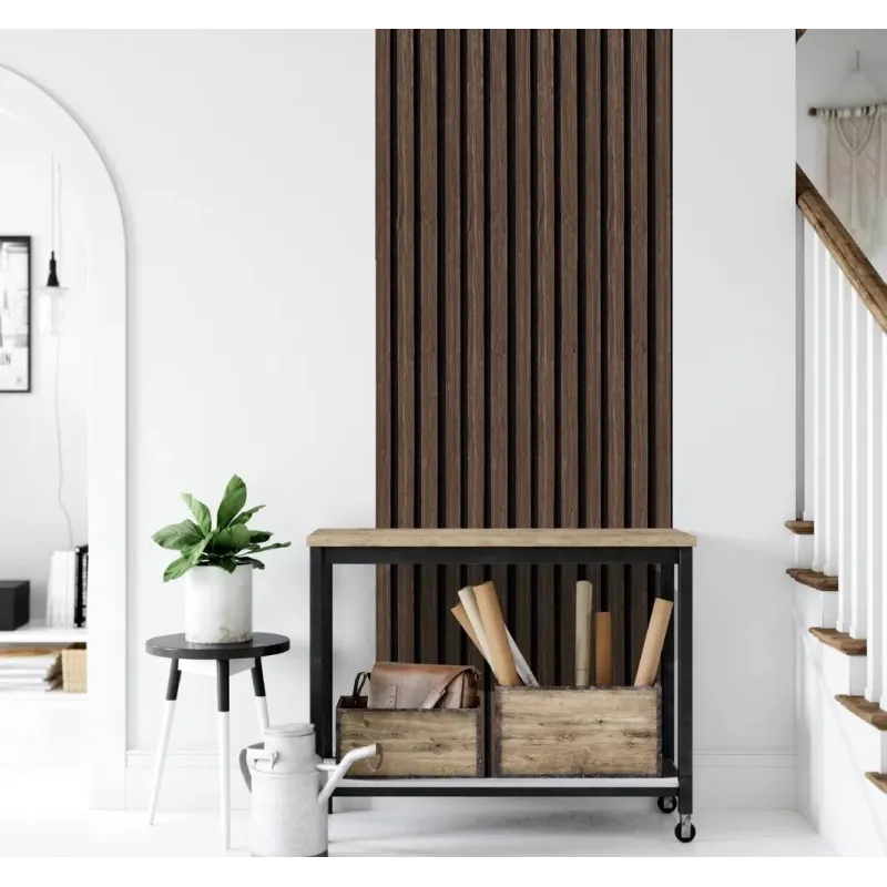 Panneau acoustique à lames COLETTE / Noyer foncé