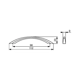 Poignée Borneo / Chrome mat