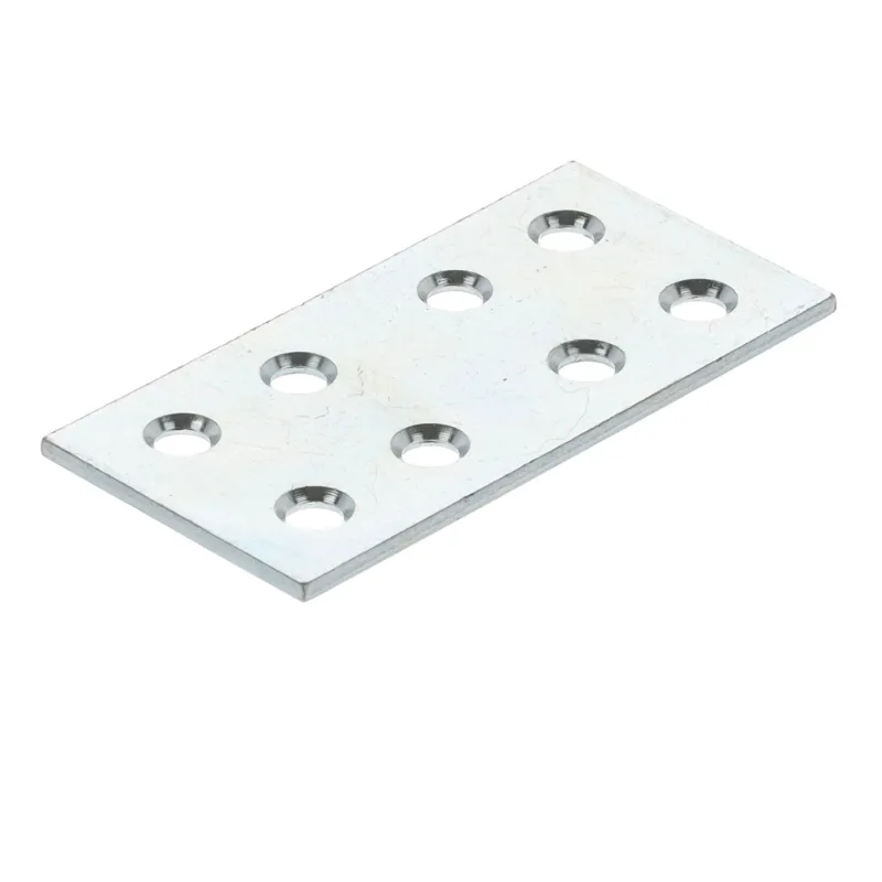 Plaque d’assemblage 60 x 30 mm / Zinc blanc