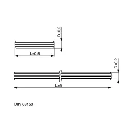 Cheville en bois – Bouleau / 6 mm – 1000 pièces
