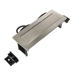Prise électrique escamotable LUNAR SCHUKO 3x230V + recharge USB A-C / Acier inoxydable