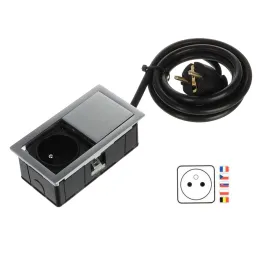 Prise électrique VersaHit Mono 1 x 230 V FRENCH / Inox