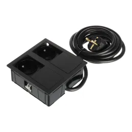 Prise électrique VersaHit 2 x 230 V FRENCH / Noir mat