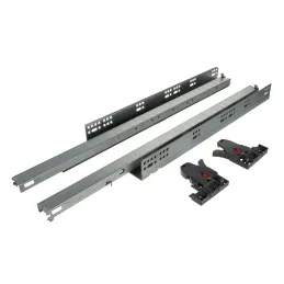 Coulisse invisible à sortie totale LUXON pour ouverture sans poignée PUSH, avec attaches 2D / 35 kg