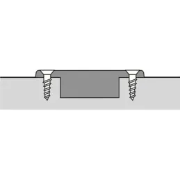 Charnière semi-appliquée avec amortissement 105° NOVISYS 52 / Silent system