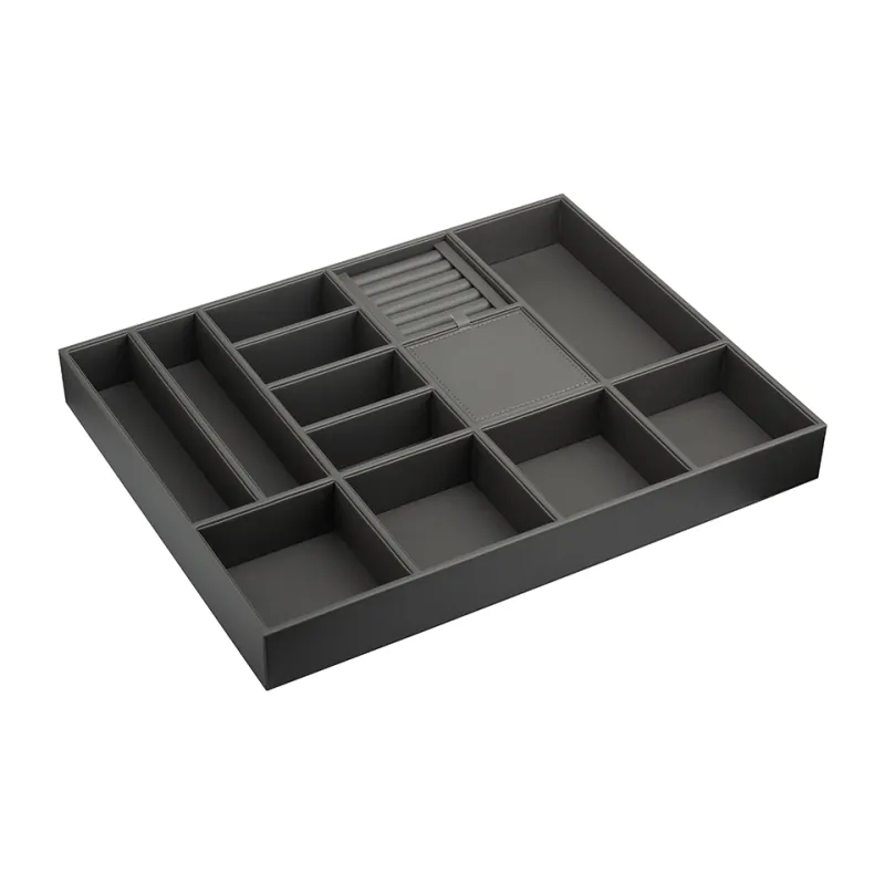 Organisateur de bijoux pour tiroir de garde-robe ELEGANTO / Anthracite