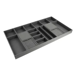 Organisateur de bijoux pour tiroir de garde-robe ELEGANTO / Anthracite